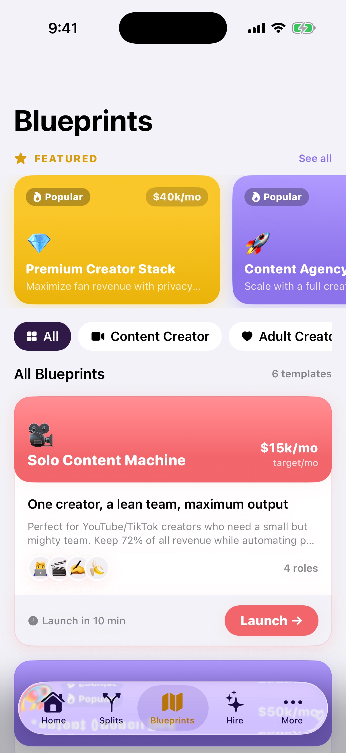 BananaSplits creator business blueprints